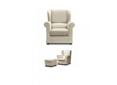 Lounge chair cocktail chair recliner armchair upholstered armchair + stool club chair