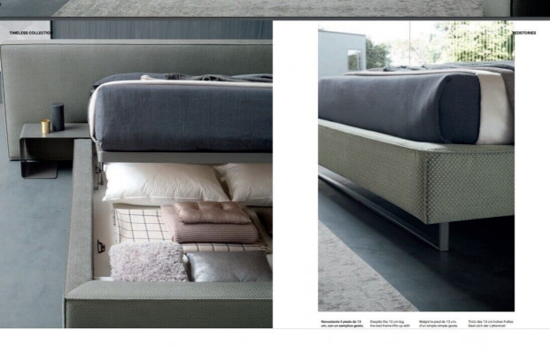Luxury Upholstered Velvet Fabric Designer Bed Bedroom Beds Leather Hotel New