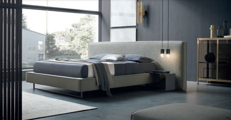 Luxury Upholstered Velvet Fabric Designer Bed Bedroom Beds Leather Hotel New
