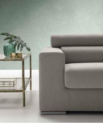 3-seater sofa couch modern luxury upholstery seat sofa fabric grey alfitalia