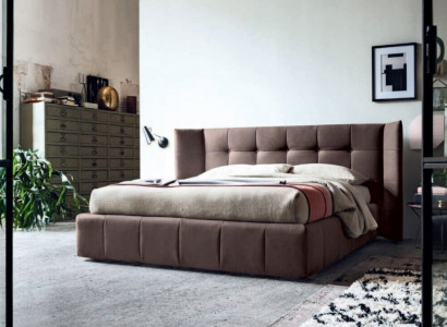 Double bed Bed Marriage bed Design Luxury Upholstered bed Designer bed Textile Beds