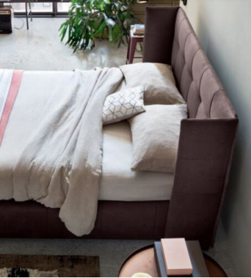 Double bed Bed Marriage bed Design Luxury Upholstered bed Designer bed Textile Beds