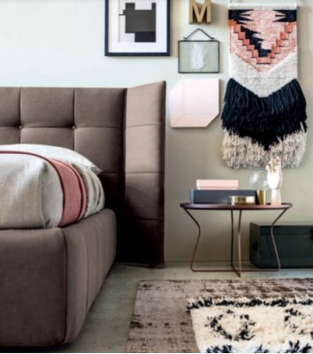 Double bed Bed Marriage bed Design Luxury Upholstered bed Designer bed Textile Beds