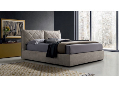 Designer fabric hotel wood beds double sleeping room luxury modern Italy