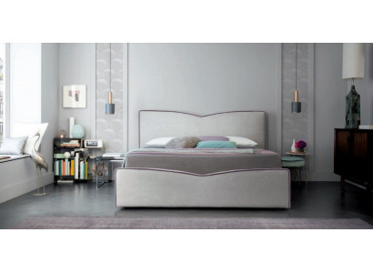 Double bed 200x200cm Designer bed Double beds New Modern Hotel Leather Fabric
