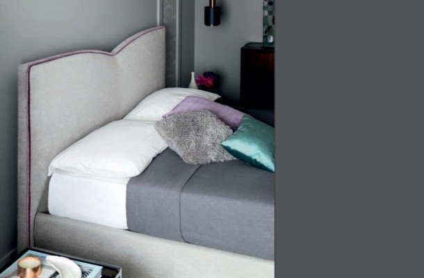 Double bed 200x200cm Designer bed Double beds New Modern Hotel Leather Fabric