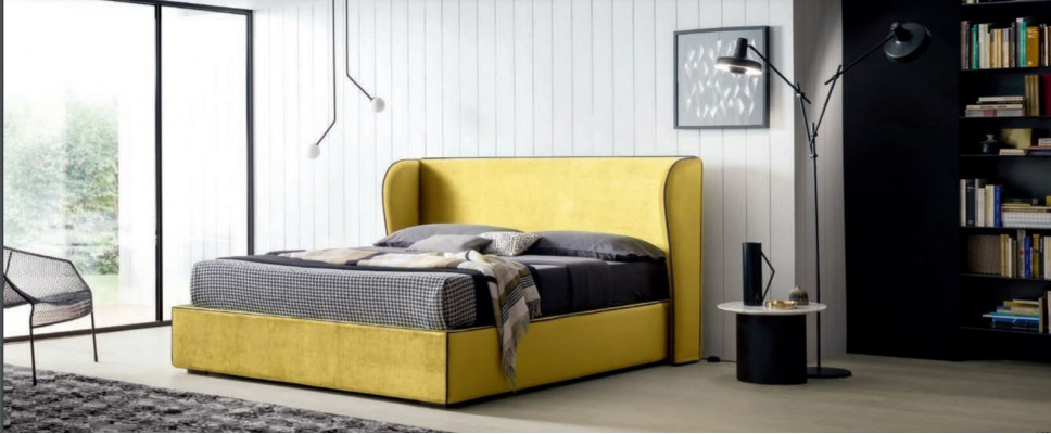 Furniture Fabric Design Interior Upholstered Bed Frame Beds Luxury Bed Hotel Royal