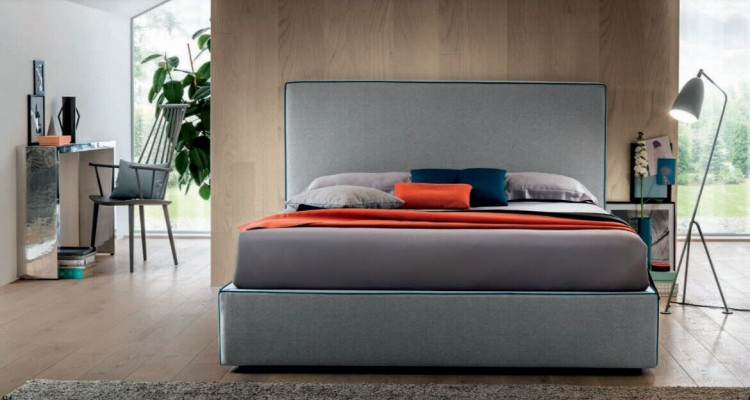 Luxury bedding textiles, hotel upholstery seating textiles, Italian designer bed bedroom.