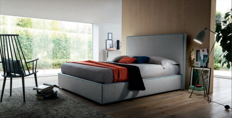 Luxury bedding textiles, hotel upholstery seating textiles, Italian designer bed bedroom.