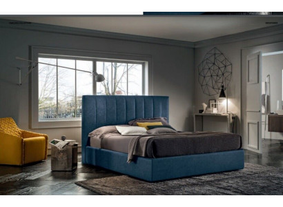 Designer bed bedroom beds textile luxury hotel fabric upholstery seating Italy