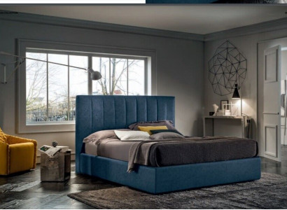 Designer bed bedroom beds textile luxury hotel fabric upholstery seating Italy