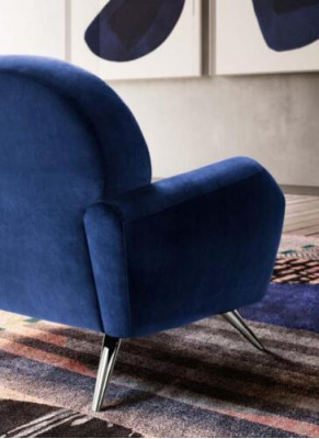 Sofa Couch Upholstered Chair Modern Contemporary Upholstered Armchair Italy 1-Seater