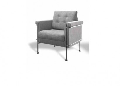 Design Relax Club Armchair Lounge Sofa 1-Seater TV Chair Upholstered Couch Fabric