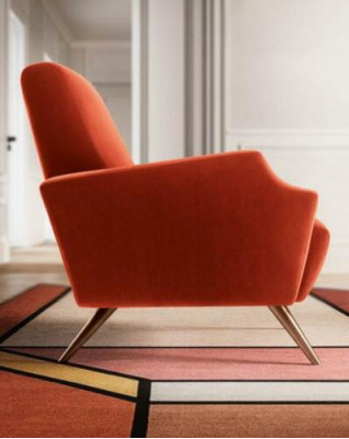 TV Chair Upholstery Couch Fabric Design Relax Club Armchair Lounge Sofa 1-Seater