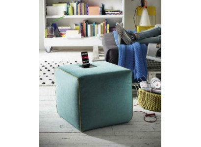 Stool Charging Station Mobile Phone Upholstered Stool Seat Stool Ottoman Pouf Footstool