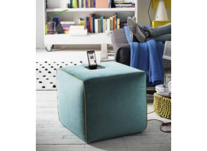 Upholstered stool square seat new pouf footstool square seat stool
