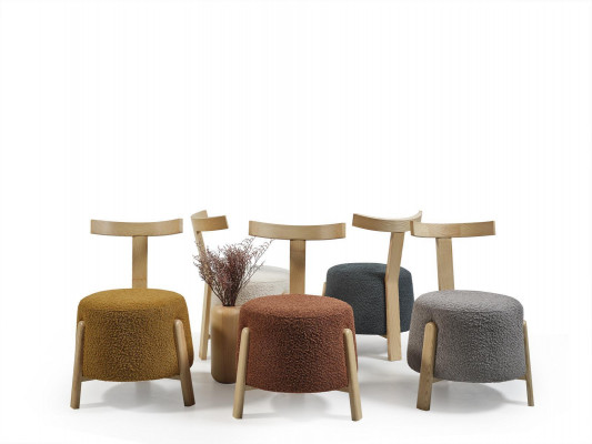 Modern armchair chair 1x dining room lounge seat upholstered chair textile new