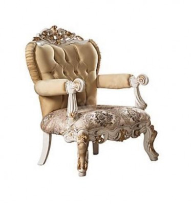 Classic Armchair Single Seat Throne Baroque Rococo Living Room Lounge Chair