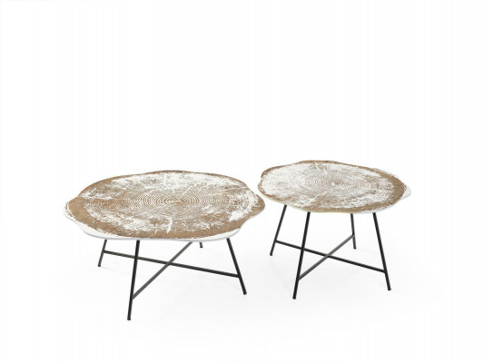 Coffee tables 2-piece set coffee tables tables designer round 2-piece coffee tables
