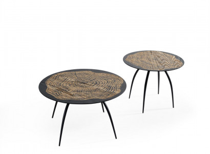 Luxury design coffee tables black round tables living room side tables