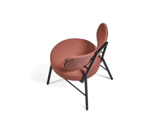 Luxurious modern brown dining chair in Italian design