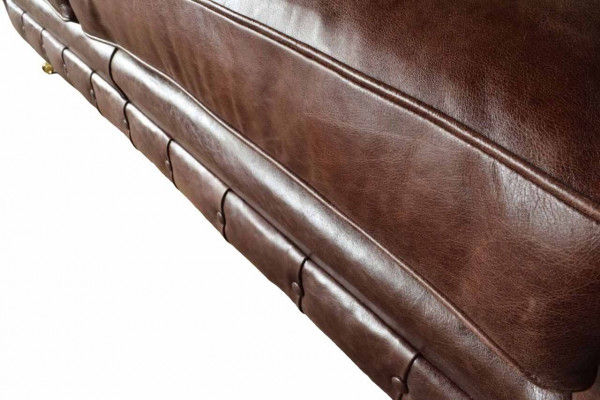 Sofa 3-Seater Couch Upholstered Sofas Couches Living Room Chesterfield Leather