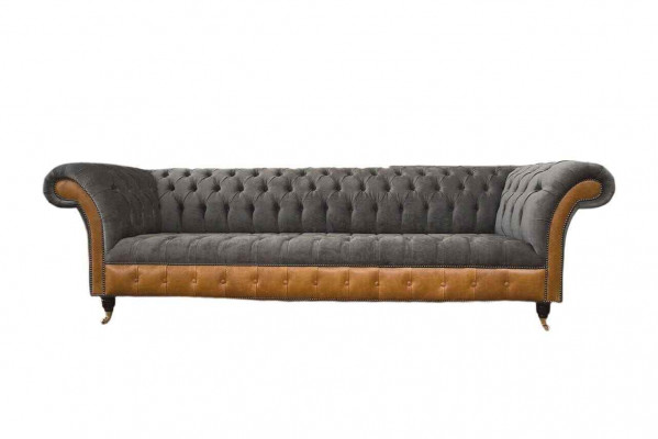 Sofa 4-seater Chesterfield luxury couch big couches upholstery 300cm design