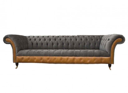 Sofa 4-seater Chesterfield luxury couch big couches upholstery 300cm design