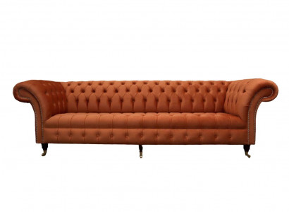 British Chesterfield Upholstery Luxury Sofa Design Couch Classic Sofa 4-Seater