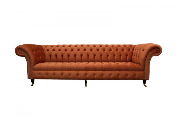British Chesterfield Upholstery Luxury Sofa Design Couch Classic Sofa 4-Seater