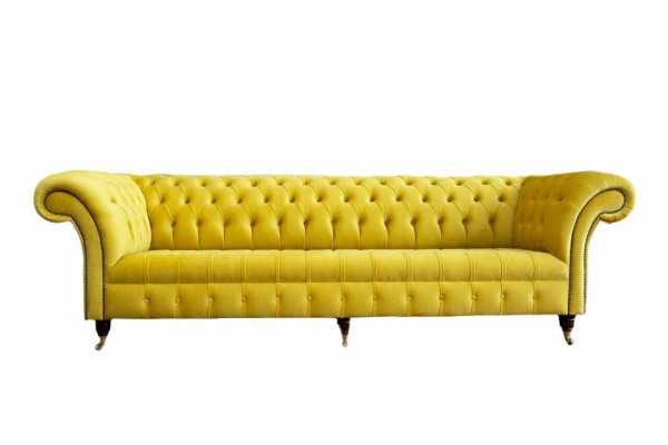 Four-seater sofa Chesterfield design sofas furniture living room couch upholstery
