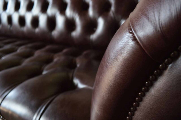 Sofa Chesterfield Couch Upholstery Seat Leather Couches Brown Designer