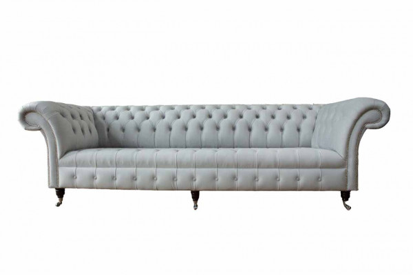 Chesterfield Sofa 4 Seater Designer Couches Couch Fabric Upholstery Textile