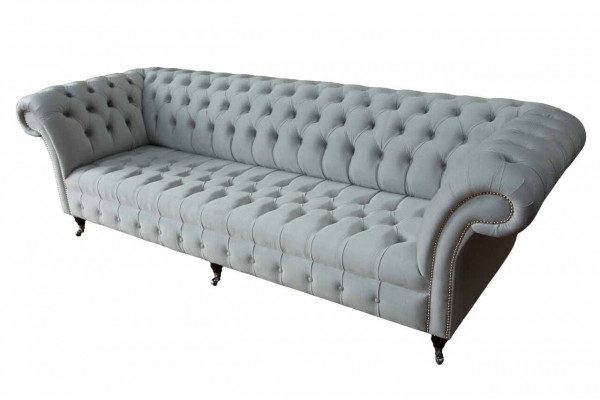 Chesterfield Sofa 4 Seater Designer Couches Couch Fabric Upholstery Textile