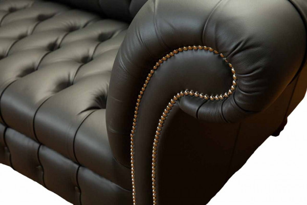 Luxury Four-Seater Sofa 4-Seater Living Room Chesterfield English Fabric Design