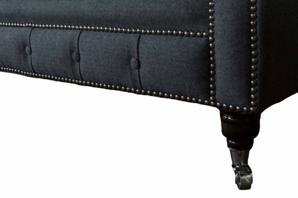 Design sofa 4-seater couch textile upholstery classic Chesterfield sofas