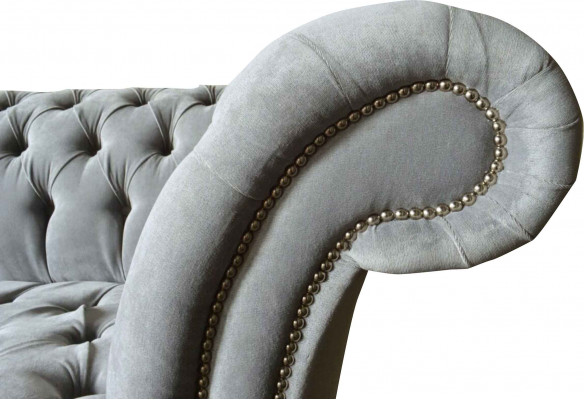 Chesterfield Design Sofa 4-Seater Couch Upholstery Luxury Textile Couches