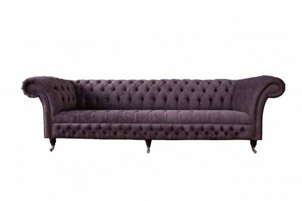 Design sofa 4-seater couch upholstery luxury textile sofas Chesterfield