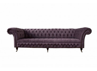 Design sofa 4-seater couch upholstery luxury textile sofas Chesterfield