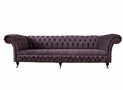 Design sofa 4-seater couch upholstery luxury textile sofas Chesterfield