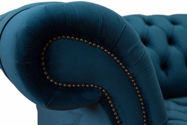 Design sofa Chesterfield upholstery modern textile fabric 4-seater sleeper