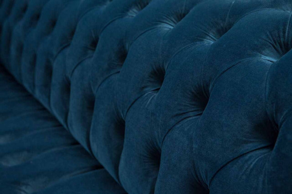 Design sofa Chesterfield upholstery modern textile fabric 4-seater sleeper