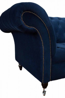 Chesterfield Sofa Sofas 4-Seater Couch Upholstered Fabric Living Room Furniture