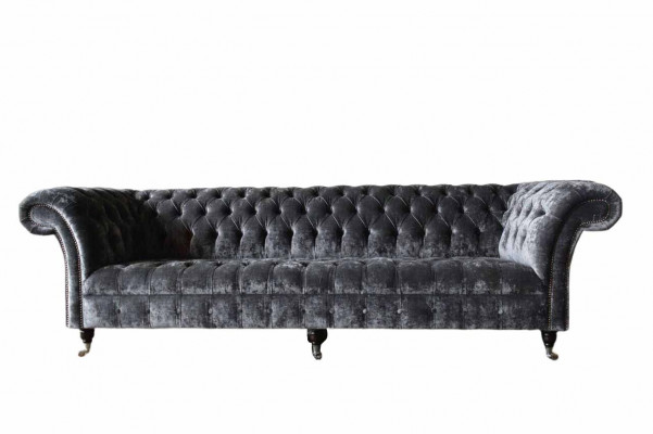 Four-seater sofa 4-seater sofas textile modern design fabric polyester gray