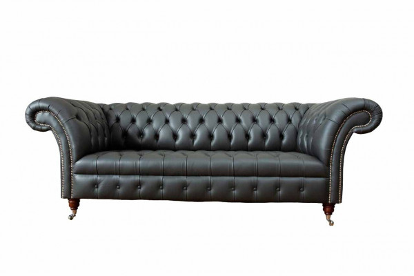 Chesterfield Design Luxury Upholstered Sofa Couch Seat Leather New Sofa New