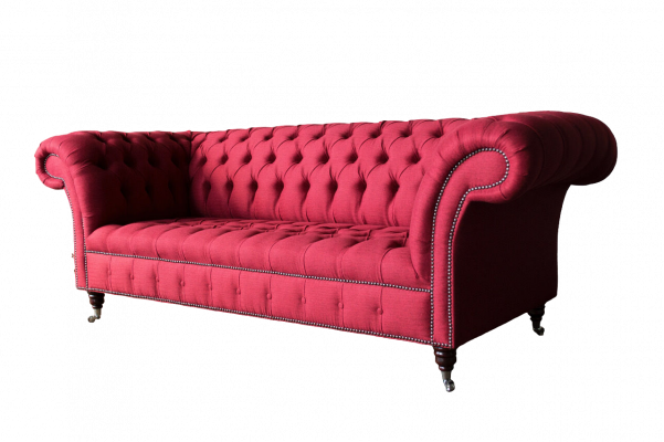 Chesterfield 3-seater three-seater design couches upholstered sofa sofas fabric