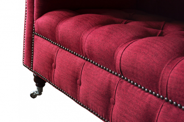Chesterfield 3-seater three-seater design couches upholstered sofa sofas fabric