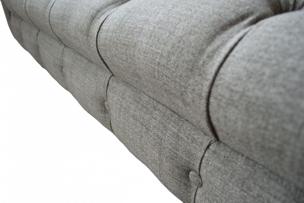 Chesterfield Couch 3 Seater Upholstered Seat Textile Fabric Sofas New
