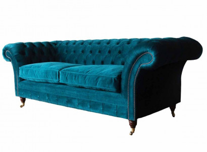Designer sofa 3-seater Chesterfield couch upholstered sofas design sofa seat