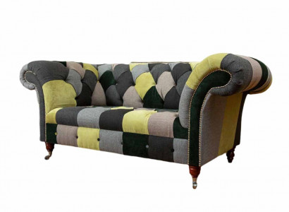 Chesterfield Couch Upholstery 2 Seater Design Textile Sofas Couches Lounge